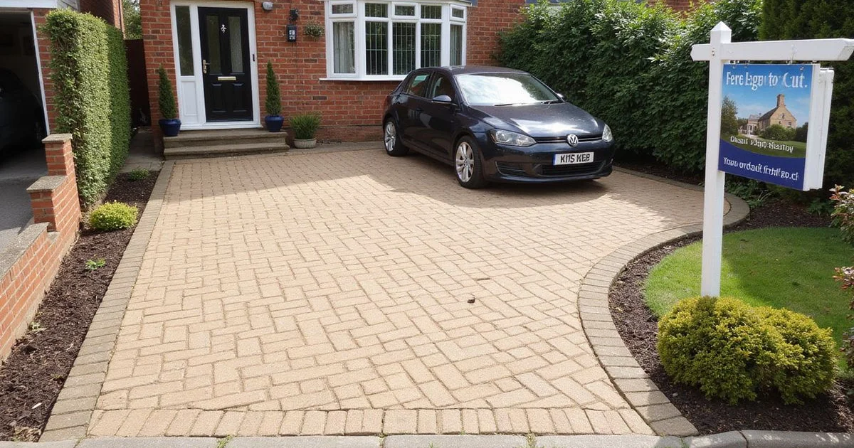 Driveway paving before you sell your house: is it worth it