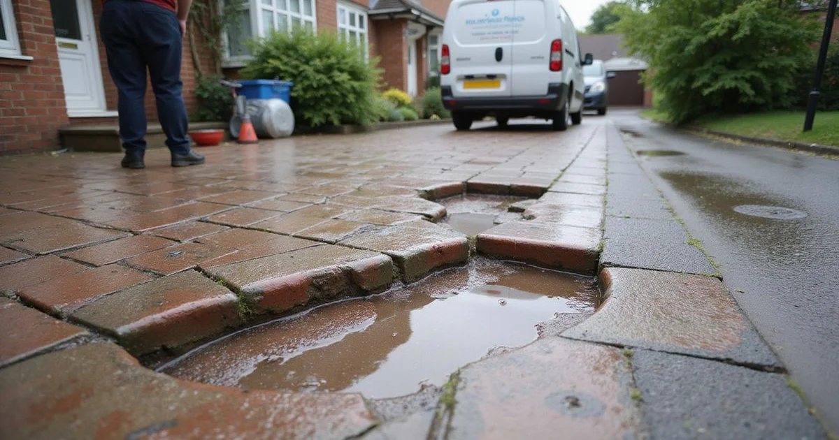 What to do if storm damage or subsidence affects your driveway or patio
