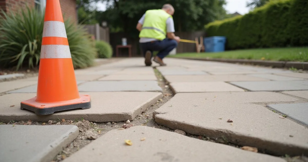 Trip hazards from cracked or uneven paving: what to look for and fix